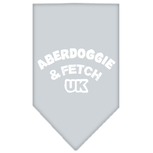 Aberdoggie UK Screen Print Bandana Grey Small